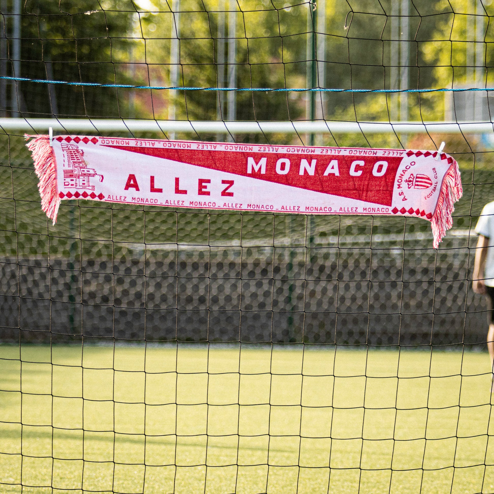 Écharpe d'occasion de l'AS Monaco "Allez Monaco".