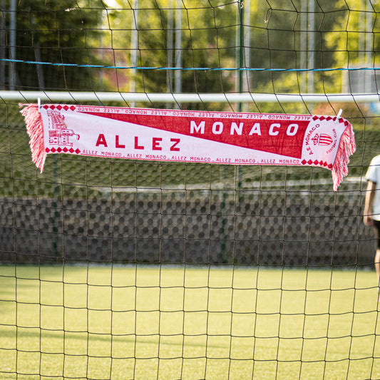 Écharpe d'occasion de l'AS Monaco "Allez Monaco".