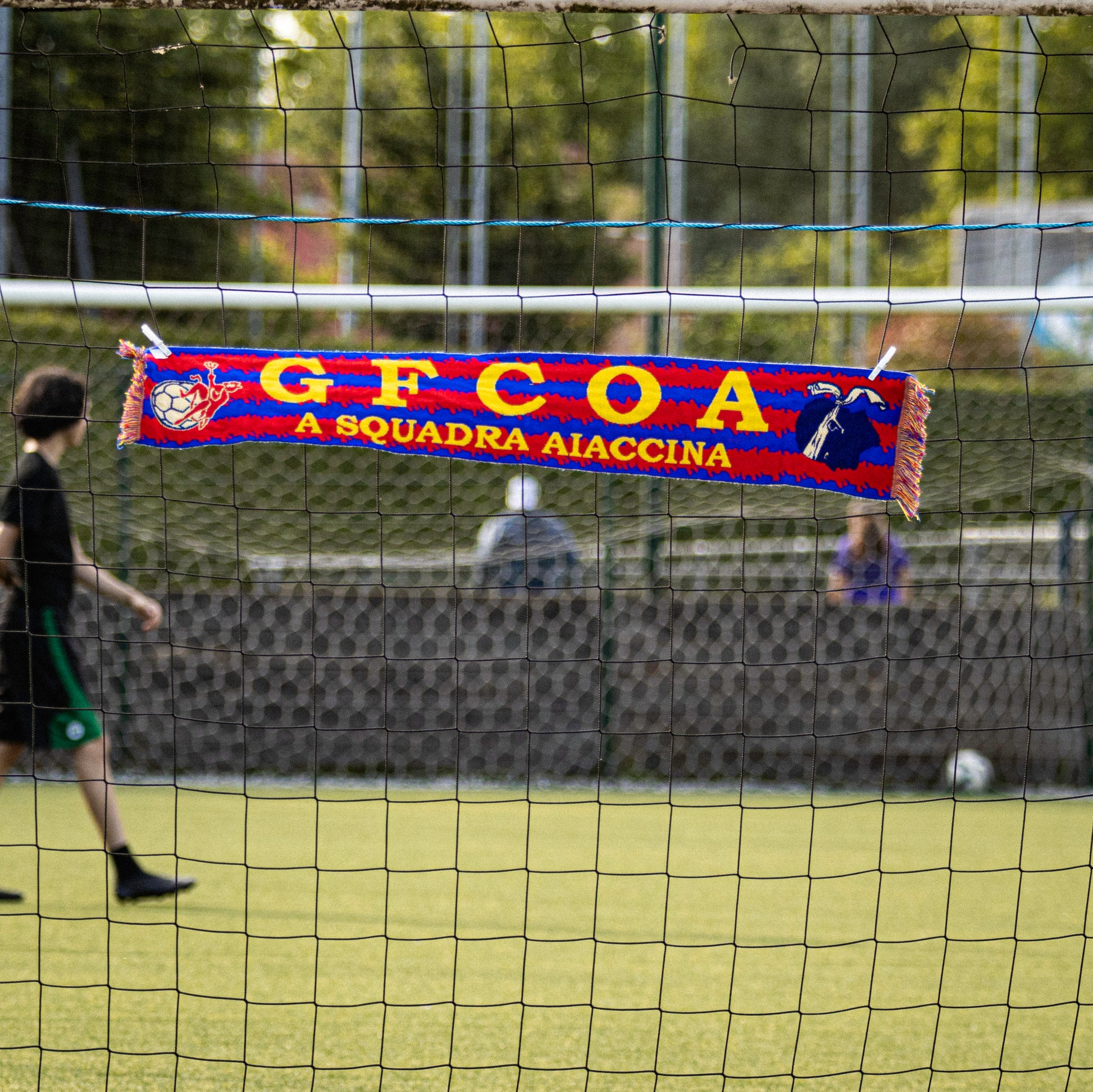 Écharpe d'occasion du Gazélec Ajaccio "GFCOA - A Squadra Ajaccina".