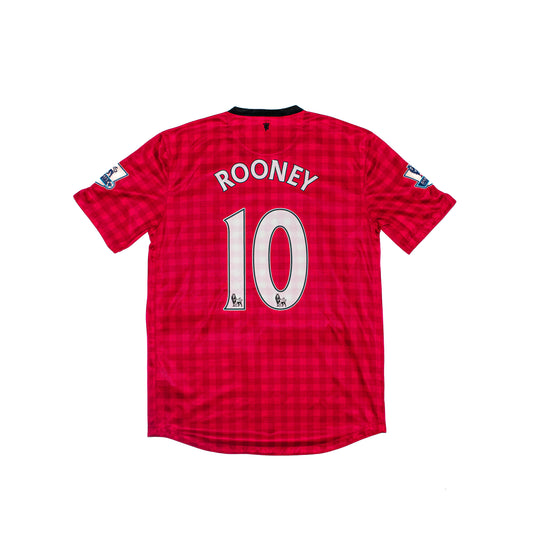 Maillot vintage Manchester United domicile 2012-2013 Rooney 10 Nike Taille M