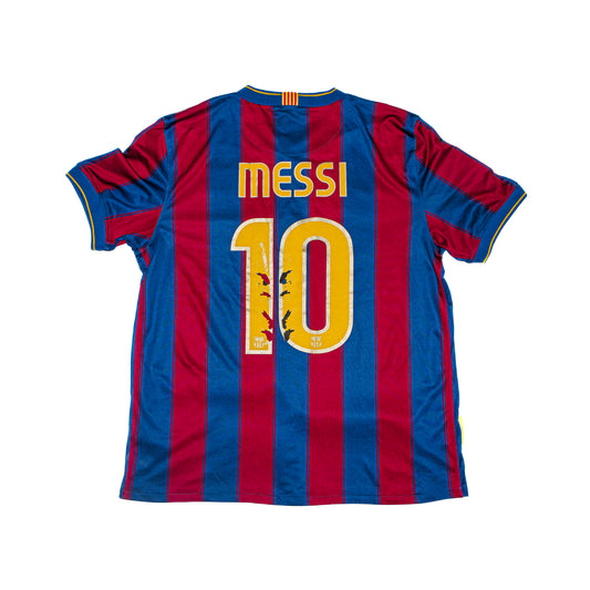 Maillot vintage FC Barcelone Barça domicile 2009-2010 Messi 10 Nike Taille L