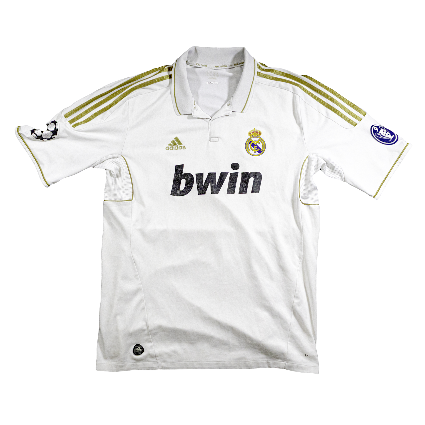 Maillot vintage Real Madrid domicile 2011-2012 Ligue de Champions Adidas Taille XL