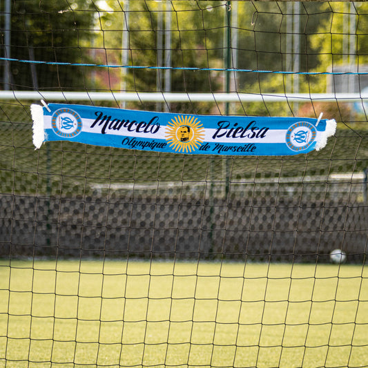 Écharpe d'occasion de l'Olympique de Marseille "Marcelo Bielsa".