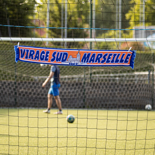 Écharpe d'occasion de l'Olympique de Marseille "Virage Sud Marseille".