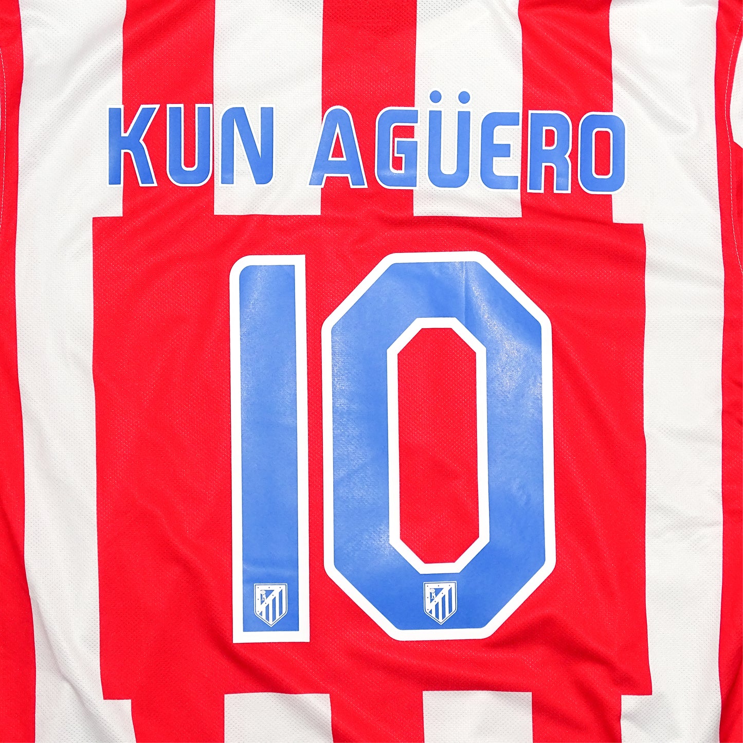 MAILLOT VINTAGE ATLETICO MADRID 2010-2011, HOME, KUN AGUERO #10, XL