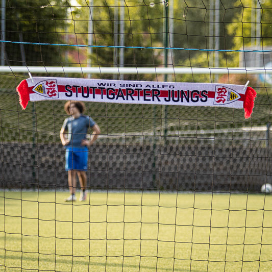 Écharpe d'occasion du VFB Stuttgart "Wir sind alles Stuttgarter jungs".