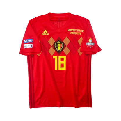 MAILLOT BELGIQUE 2018 DOMICILE DE NEVE #18 [M] (PORTÉ)