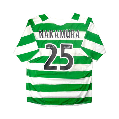 MAILLOT CELTIC GLASGOW 2004/05 DOMICILE NAKAMURA #25 [L]