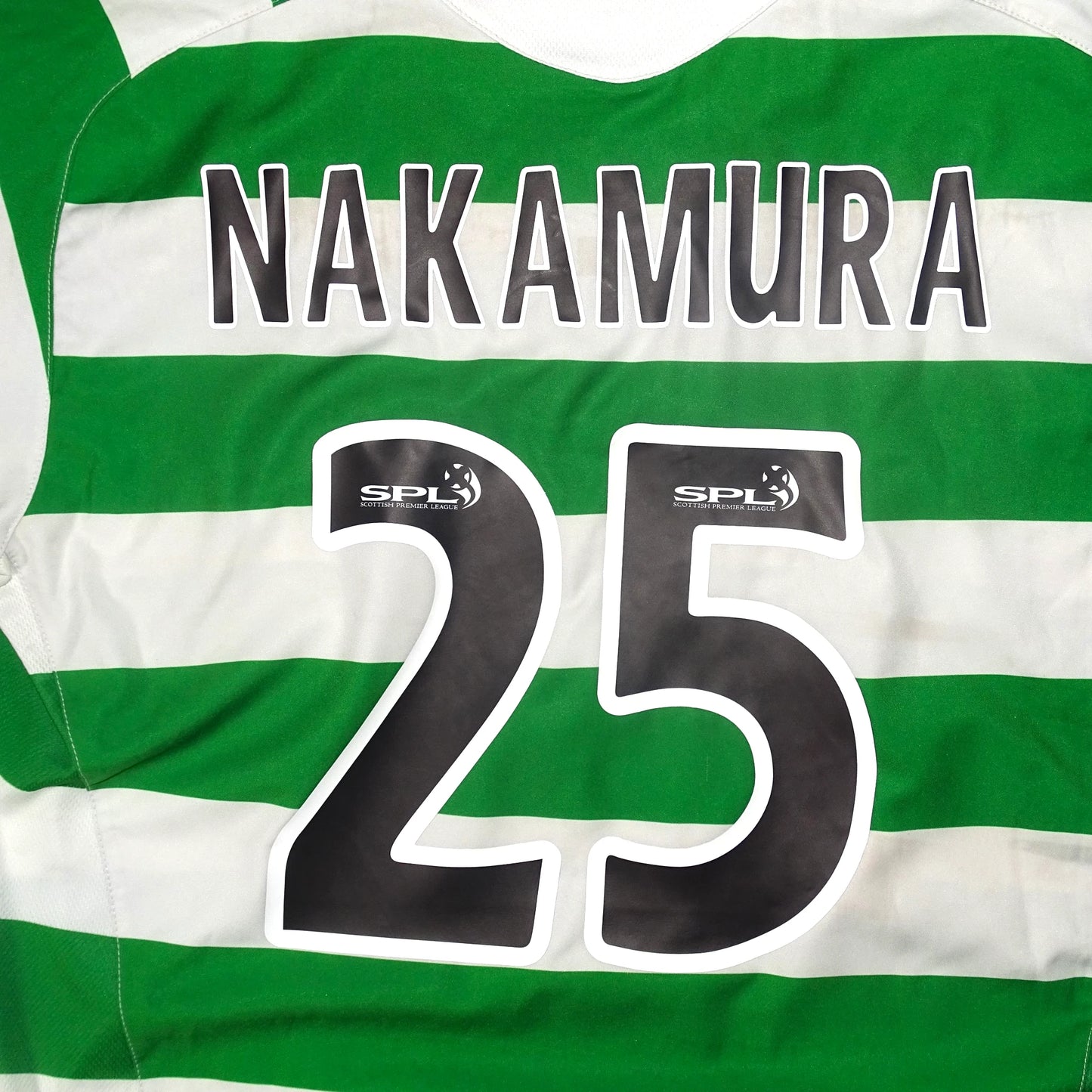 MAILLOT CELTIC GLASGOW 2004/05 DOMICILE NAKAMURA #25 [L]
