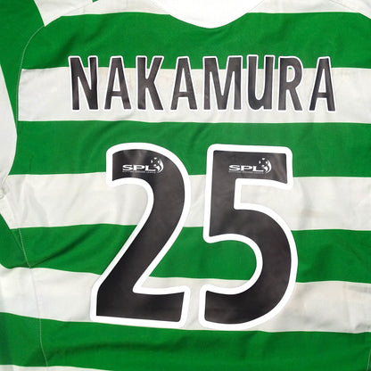 MAILLOT CELTIC GLASGOW 2004/05 DOMICILE NAKAMURA #25 [L]