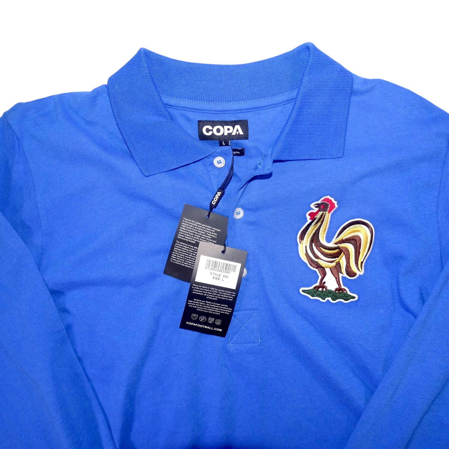 MAILLOT FRANCE RÉÉDITION 1950 DOMICILE ML [L] (BNWT)