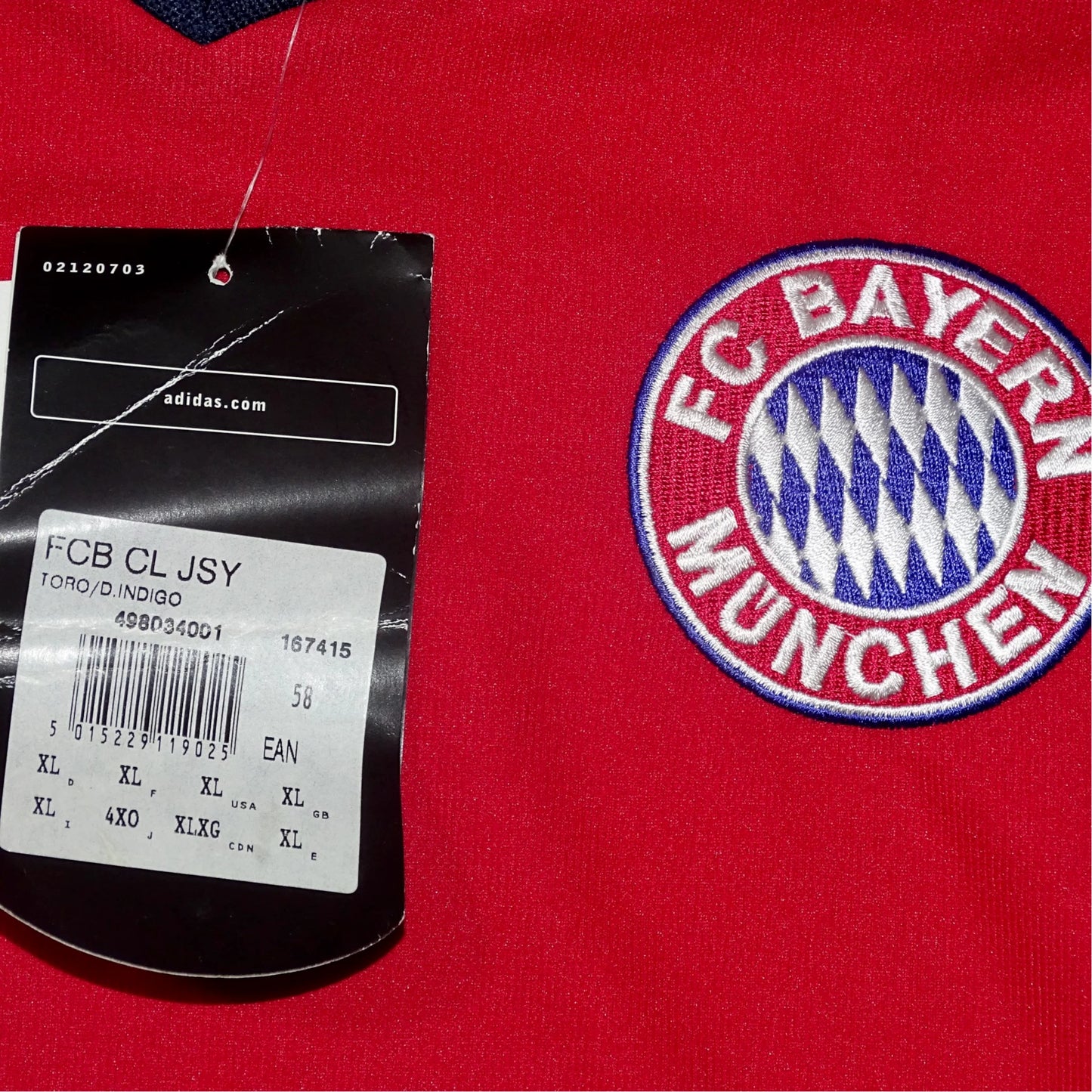 MAILLOT FC BAYERN MUNICH 2002/03 THIRD [XL] (BNWT)
