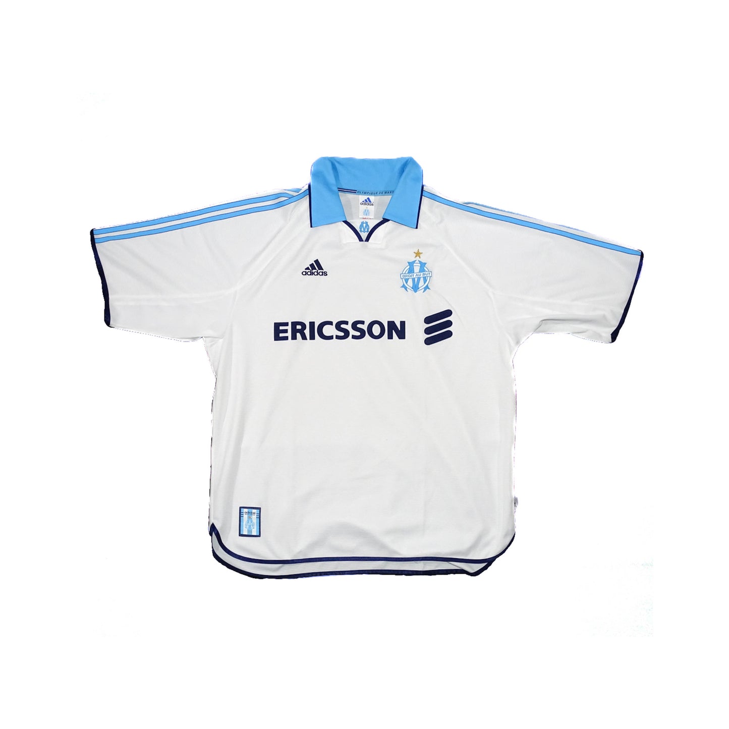 MAILLOT VINTAGE OLYMPIQUE DE MARSEILLE 1999-2000, HOME, XL