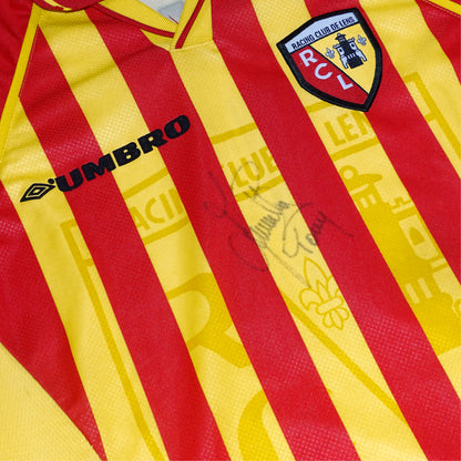 MAILLOT RACING CLUB DE LENS 1998/99 DOMICILE VAIRELLES #11 [L] (SIGNÉ)