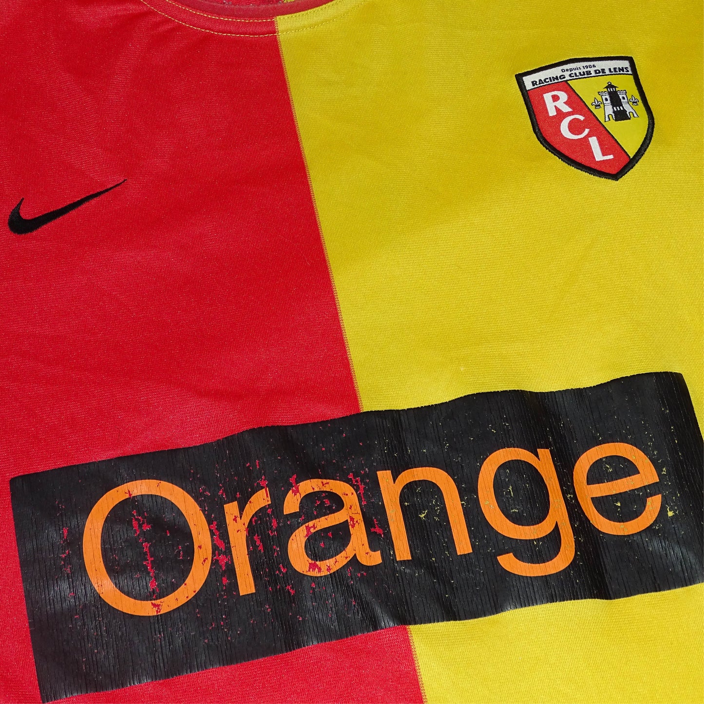 MAILLOT VINTAGE RACING CLUB DE LENS, 2003-2004, HOME, HILTON #3, L