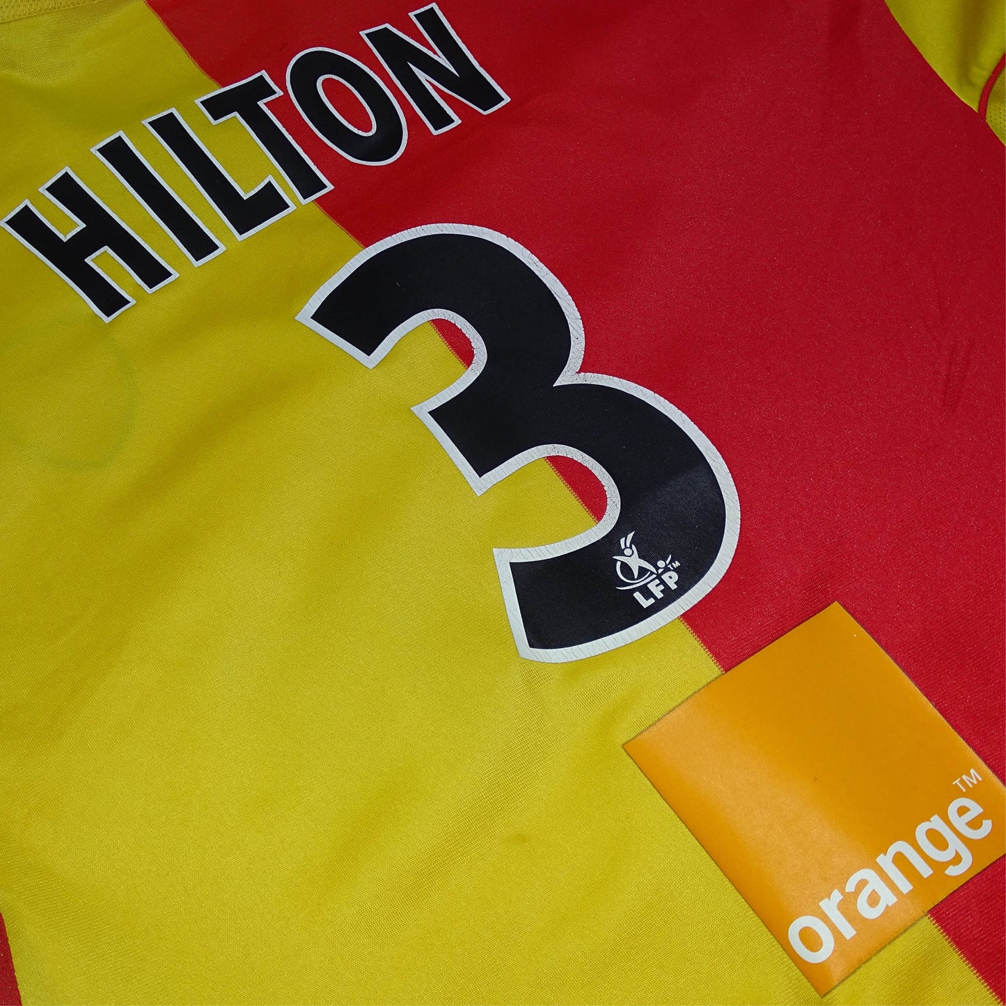 MAILLOT VINTAGE RACING CLUB DE LENS, 2003-2004, HOME, HILTON #3, L
