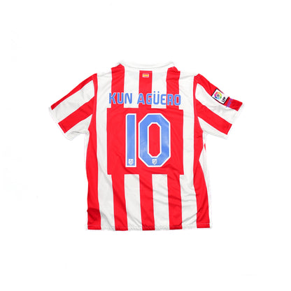 MAILLOT ATHLETICO MADRID 2010/11 DOMICILE KUN AGUERO #10 [XL]